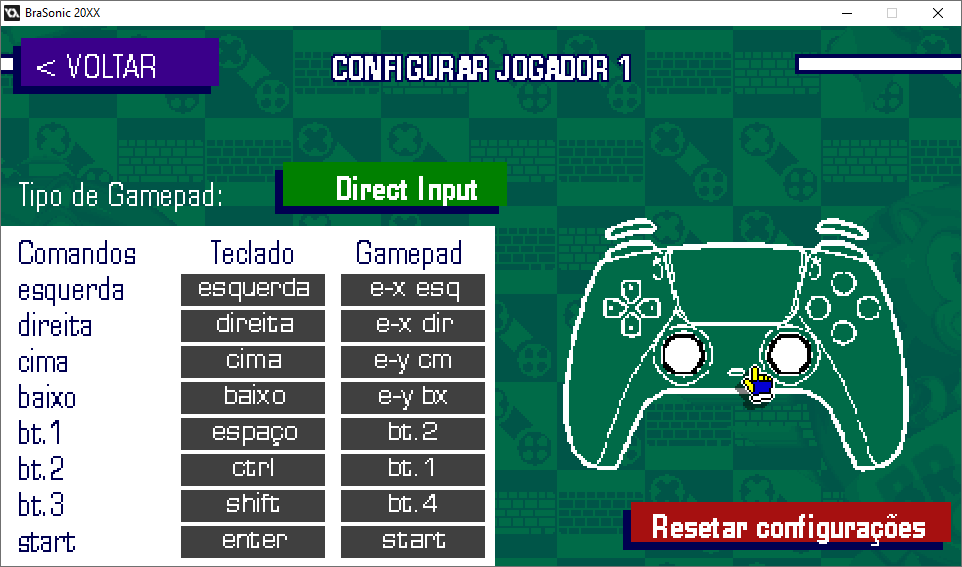 Comandos e Habilidades dos Personagens